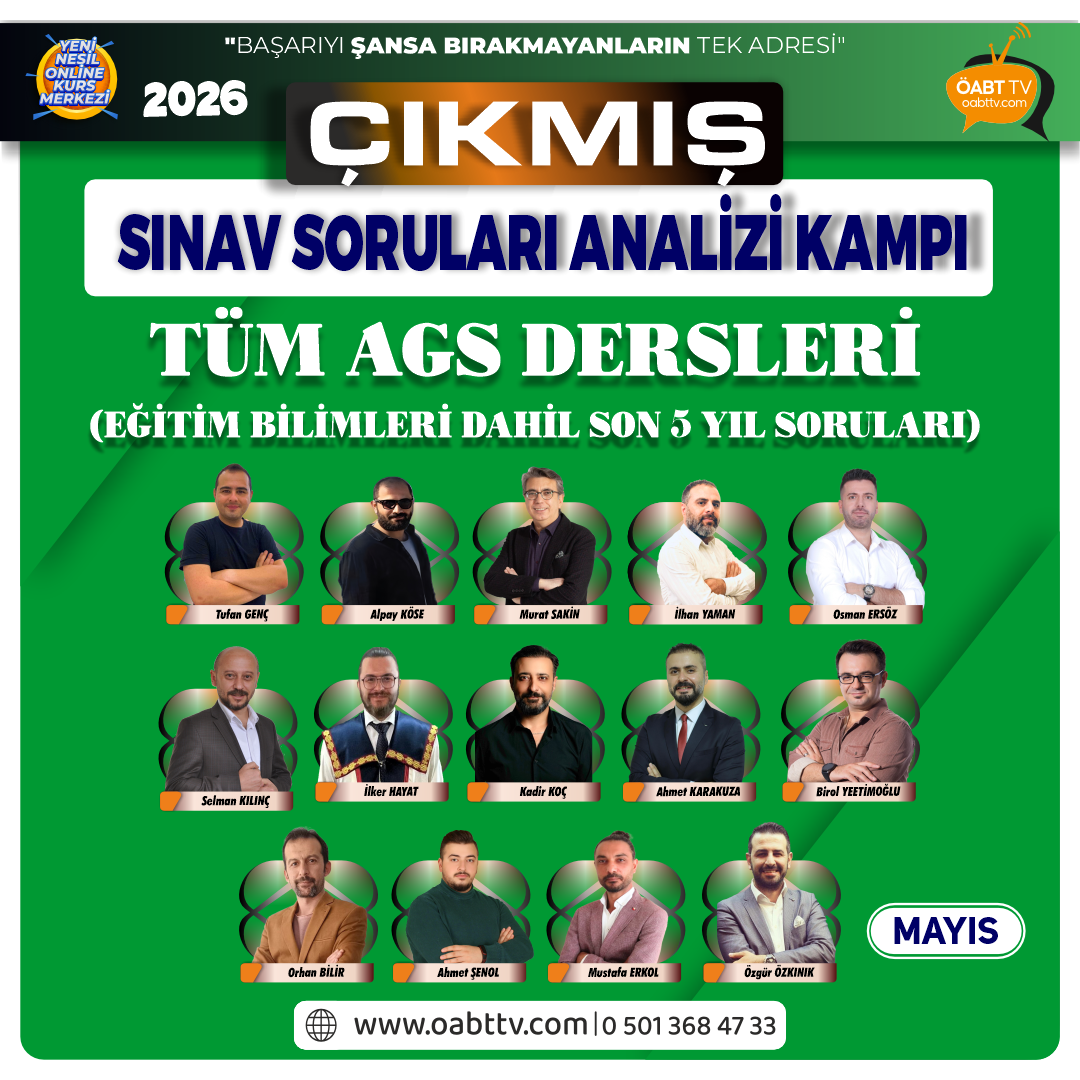 ÇIKMIŞ SINAV SORULARI ANALİZİ KAMPI
